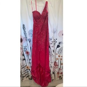 Hot Pink Sequin Prom/Formal Dress
